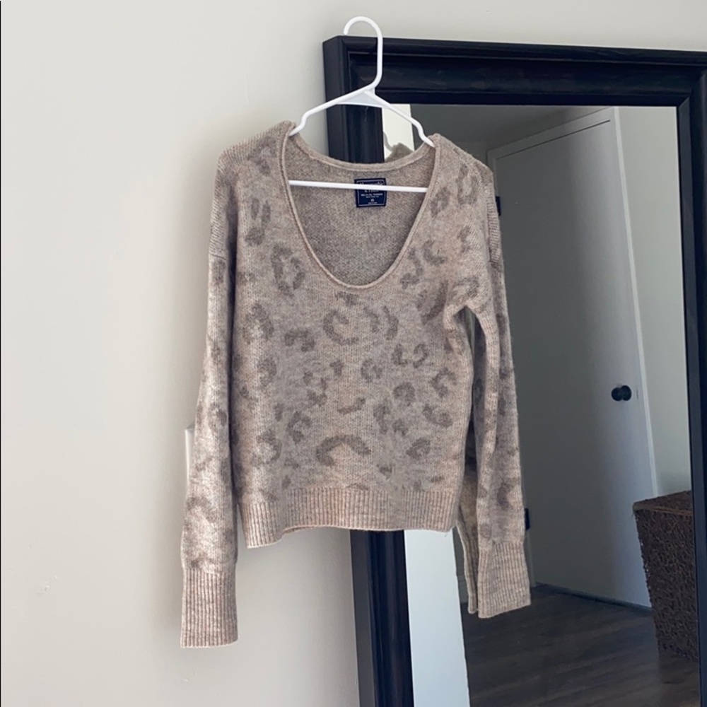 A&F animal print sweater